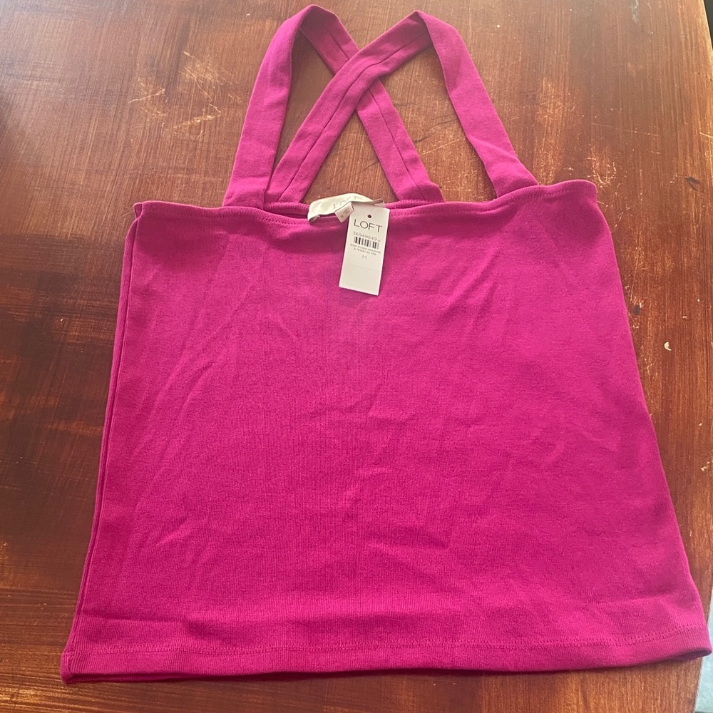 LOFT Fuchsia Sleeveless Top